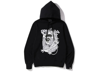 BAPE x Dragon Ball Z Pullover Hoodie Black - apparel view 2