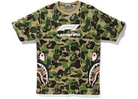 BAPE x F1 Shark Tee Green