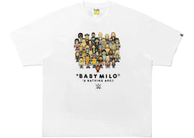 BAPE x Fanatics x WWE Wrestlers Baby Milo Relaxed Fit Tee White - vue 360