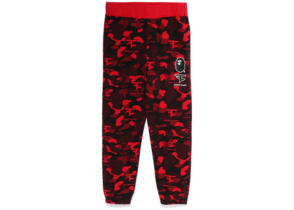 BAPE x Faze Clan Sweat Pants Red - apparel view 2