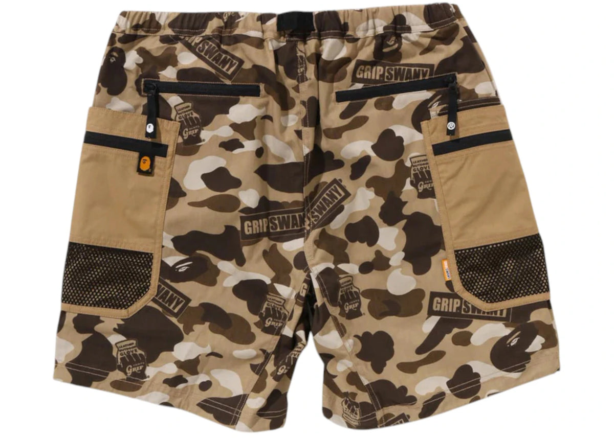 BAPE x Grip Swany GR Camo Fireproof Gear Buggy Shorts Beige - vue secondaire B