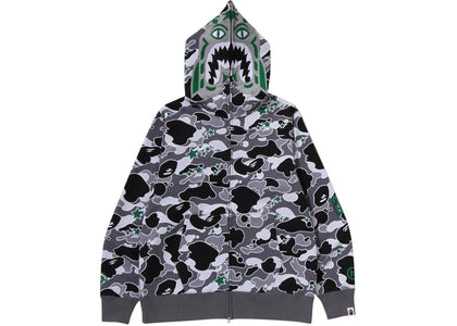BAPE x Hidden NY Sta Camo Tiger Full Zip Hoodie Grey - apparel view 2