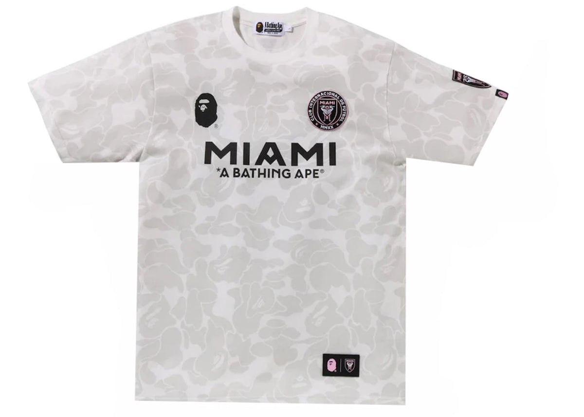 BAPE x Inter Miami CF Camo Tee White - vue secondaire A