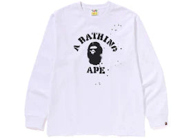 BAPE x Joshua Vides College L/S Tee White