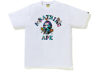 BAPE x Kid Cudi College Moon Man Tee White