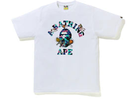 BAPE x Kid Cudi College Moon Man Tee White