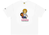 BAPE x KidSuper Colm & Baby Milo Tee White