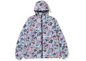 BAPE x Louis De Guzman LDG Camo Packable Jacket Grey - vue 360