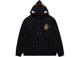 BAPE x MCM Shark Pullover Hoodie Black