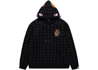 BAPE x MCM Shark Pullover Hoodie Black