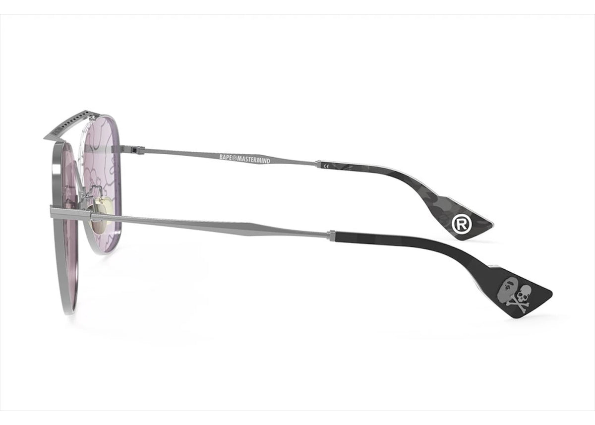 BAPE x MMJ 1 Sunglasses Silver - vue secondaire B