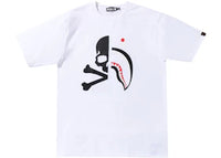 BAPE x MMJ Half Shark Tee White