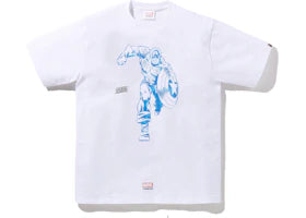 BAPE x Marvel Comics Captain America T-Shirt White - authentic BAPE apparel