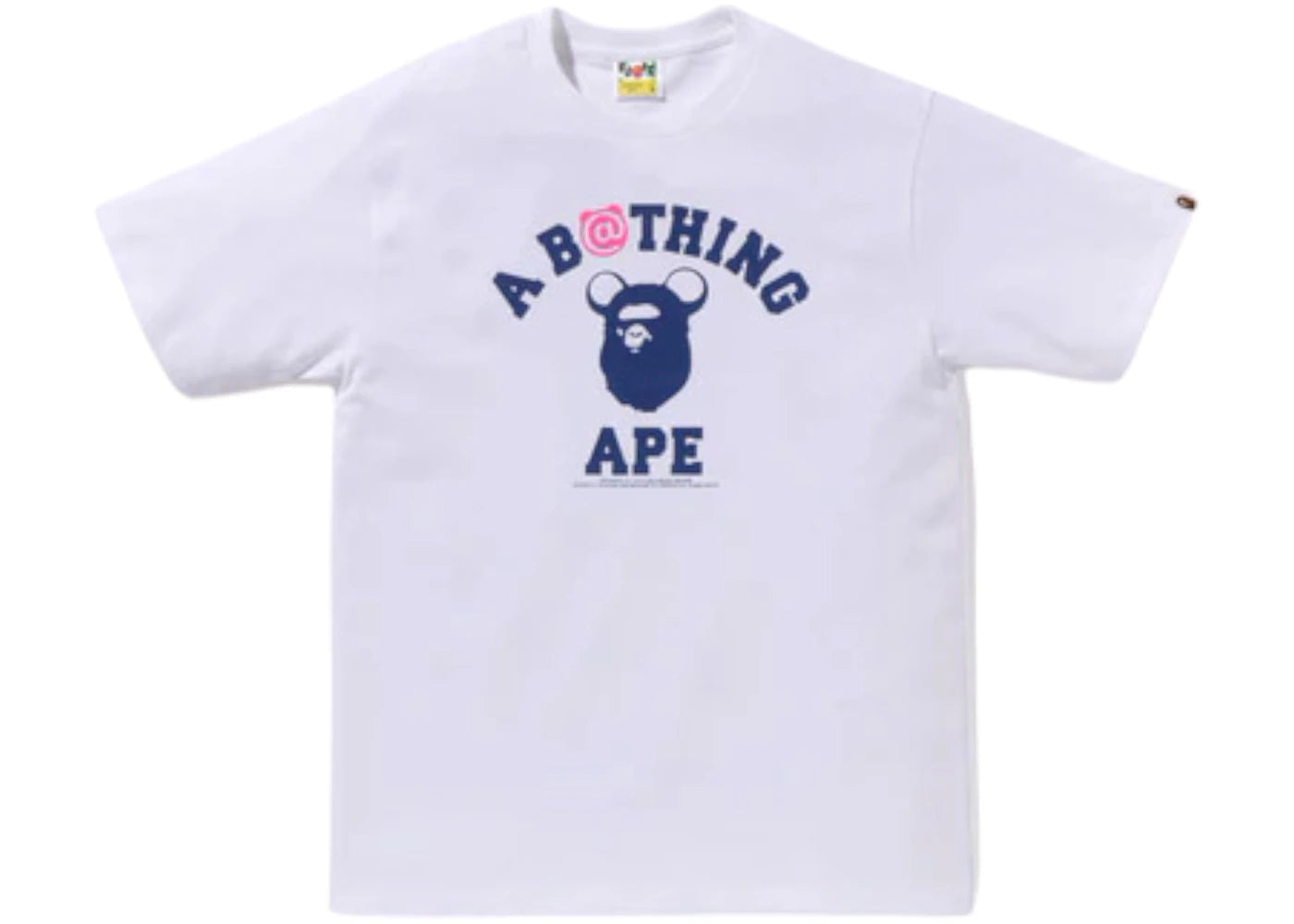 BAPE x Medicom Toy Be@R College Tee White - vue secondaire A