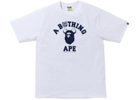 BAPE x Medicom Toy College Bear Tee (FW20) White - authentic BAPE product