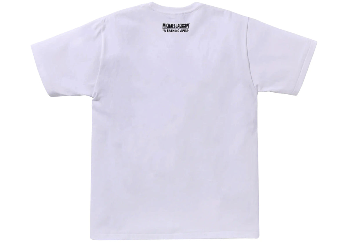 BAPE x Michael Jackson Album Jacket Ape Head Tee White - vue secondaire B