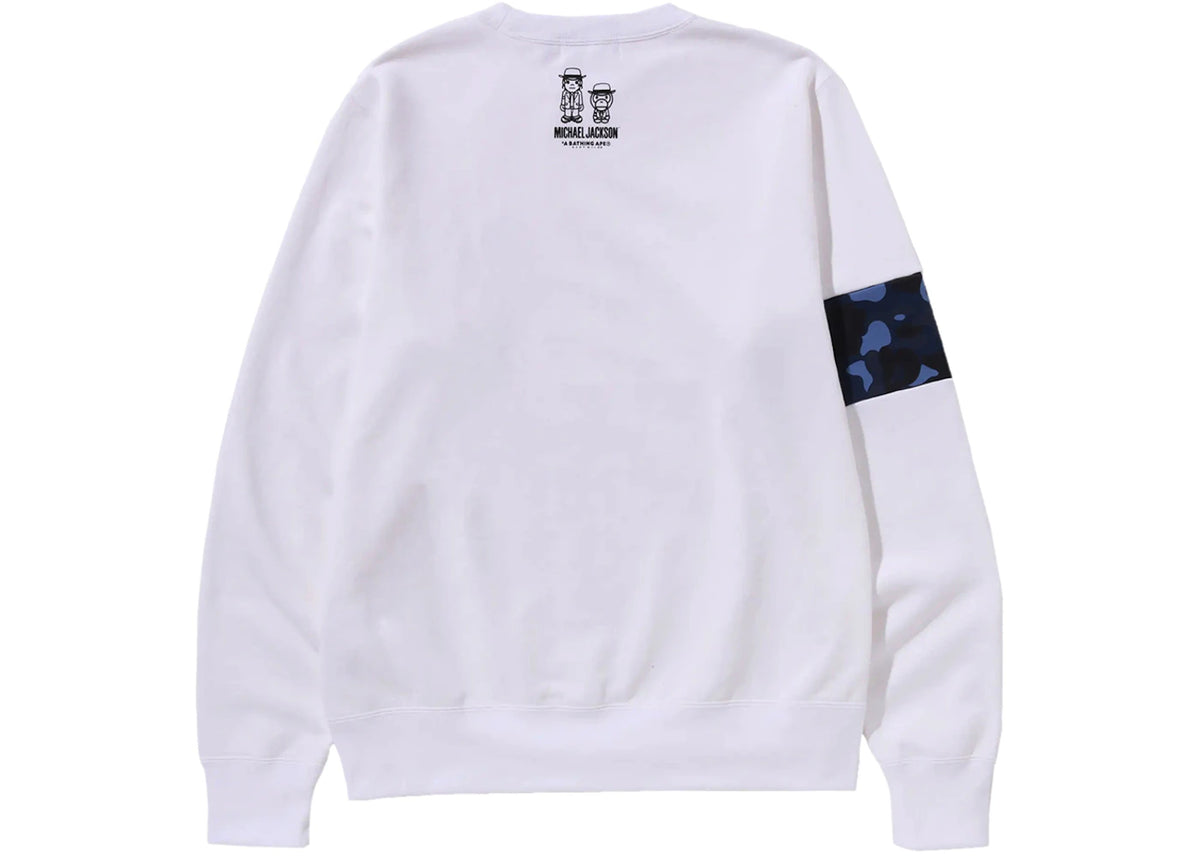 BAPE x Michael Jackson Baby Milo Crewneck White - vue secondaire B