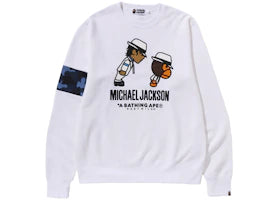 BAPE x Michael Jackson Baby Milo Crewneck White