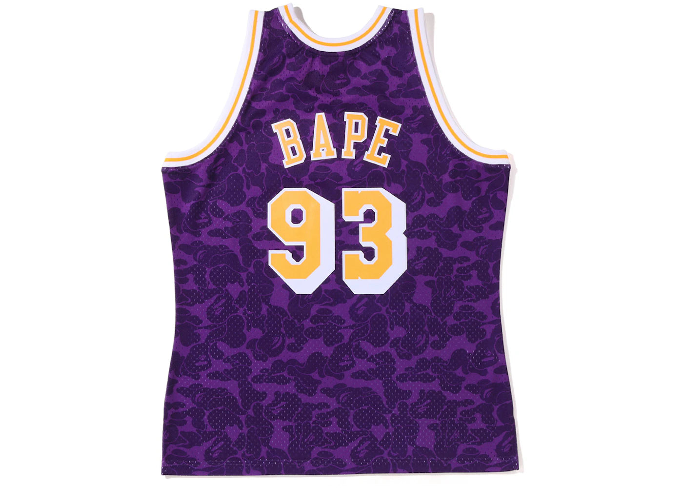 BAPE x Mitchell & Ness Los Angeles Lakers Jersey Purple - vue secondaire A