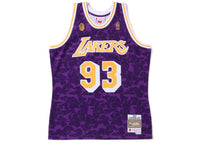 BAPE x Mitchell & Ness Los Angeles Lakers Jersey Purple