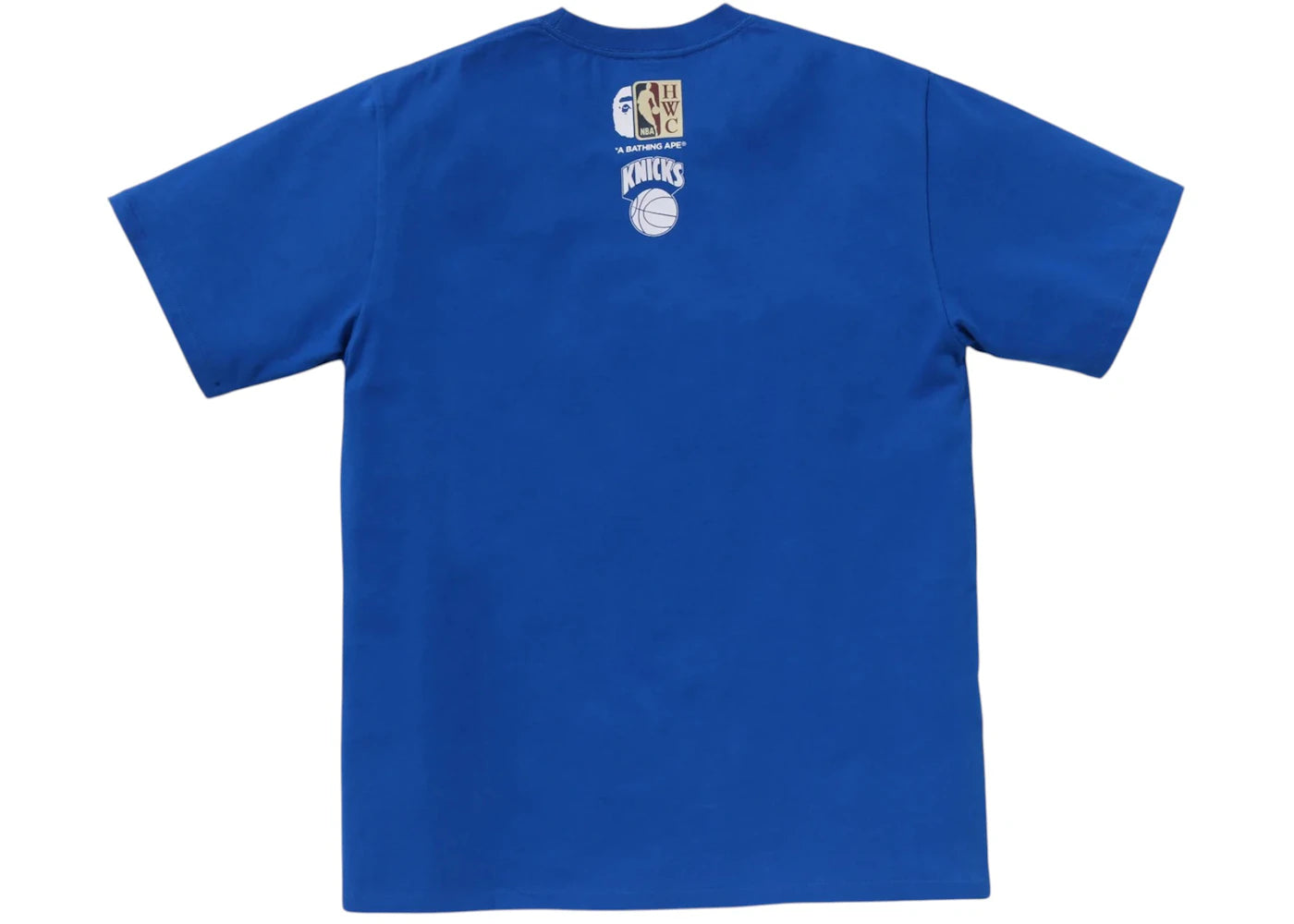 BAPE x Mitchell & Ness NBA New York Knicks Tee Blue - vue secondaire B