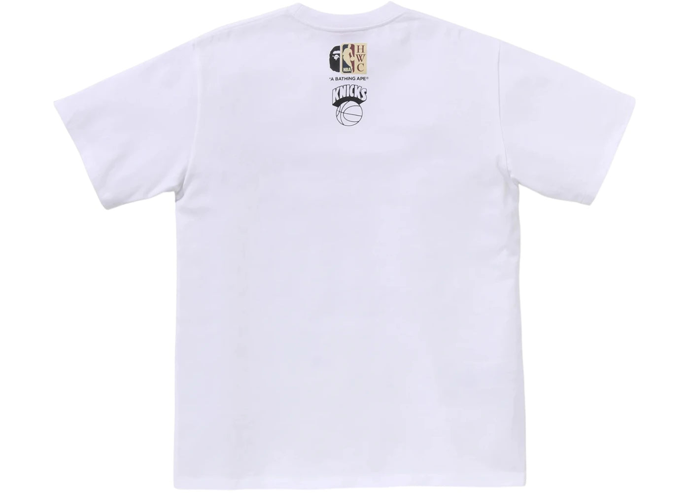 BAPE x Mitchell & Ness NBA New York Knicks Tee White - vue secondaire B