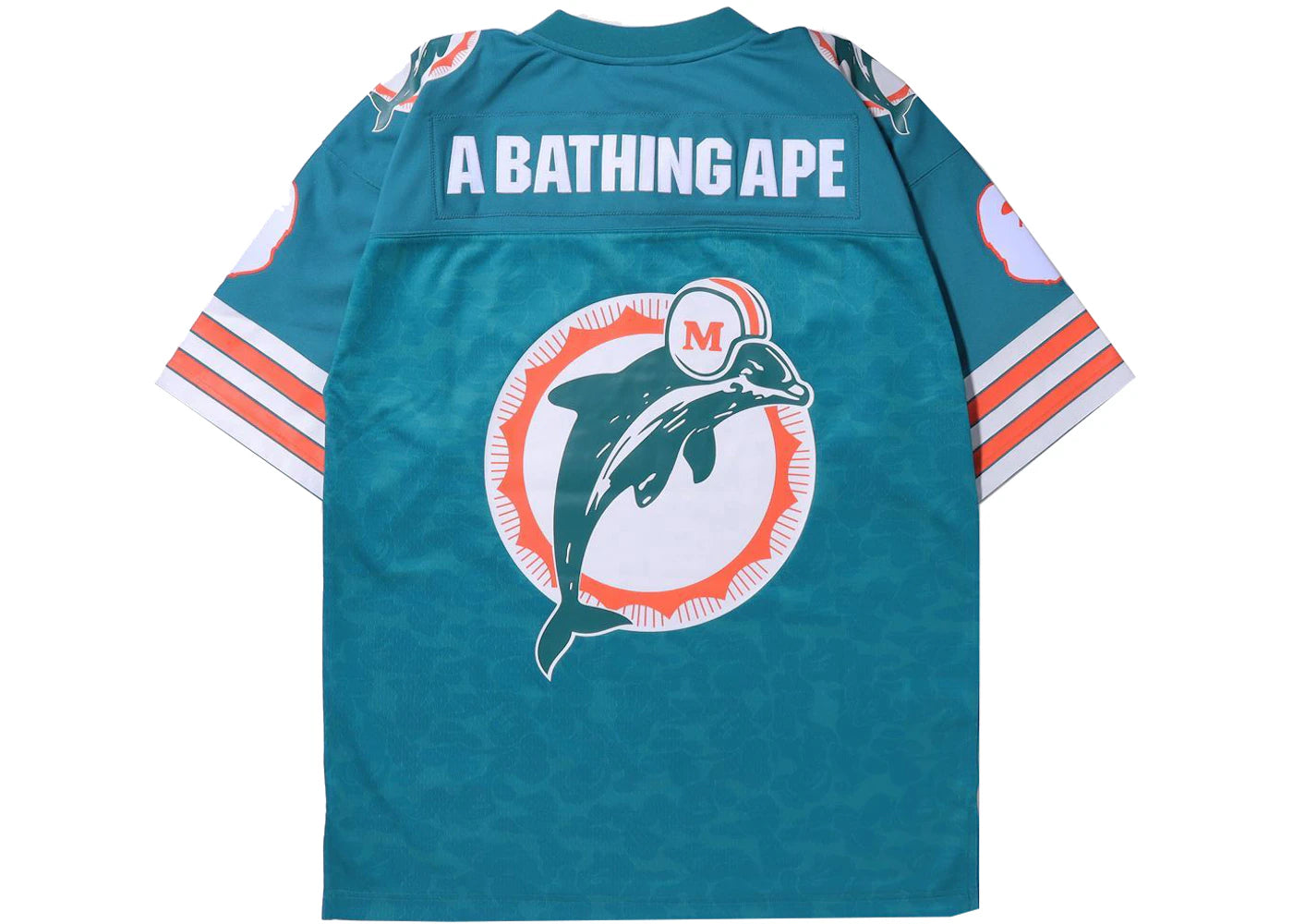 BAPE x Mitchell & Ness NFL Miami Dolphins Legacy Jersey Green - vue secondaire B