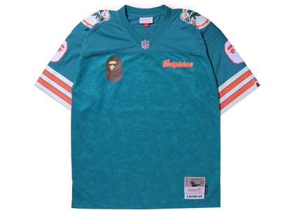 BAPE x Mitchell & Ness NFL Miami Dolphins Legacy Jersey Green - apparel view 2