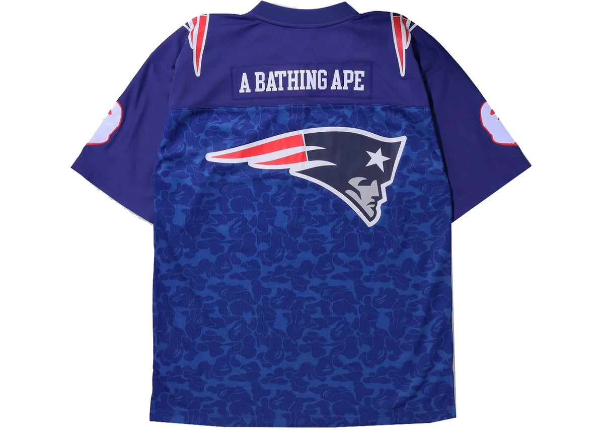 BAPE x Mitchell & Ness NFL New England Patriots Legacy Jersey Navy - vue secondaire B
