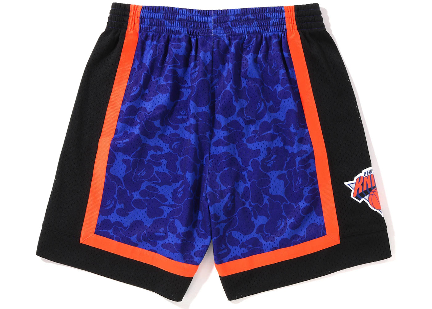 BAPE x Mitchell & Ness New York Knicks Shorts Blue - vue secondaire B
