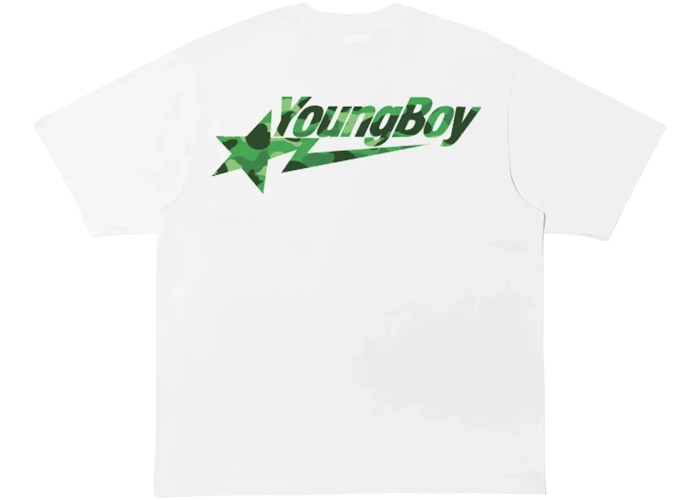 BAPE x NBA Youngboy Never Broke Again Sta Tee White - vue secondaire B