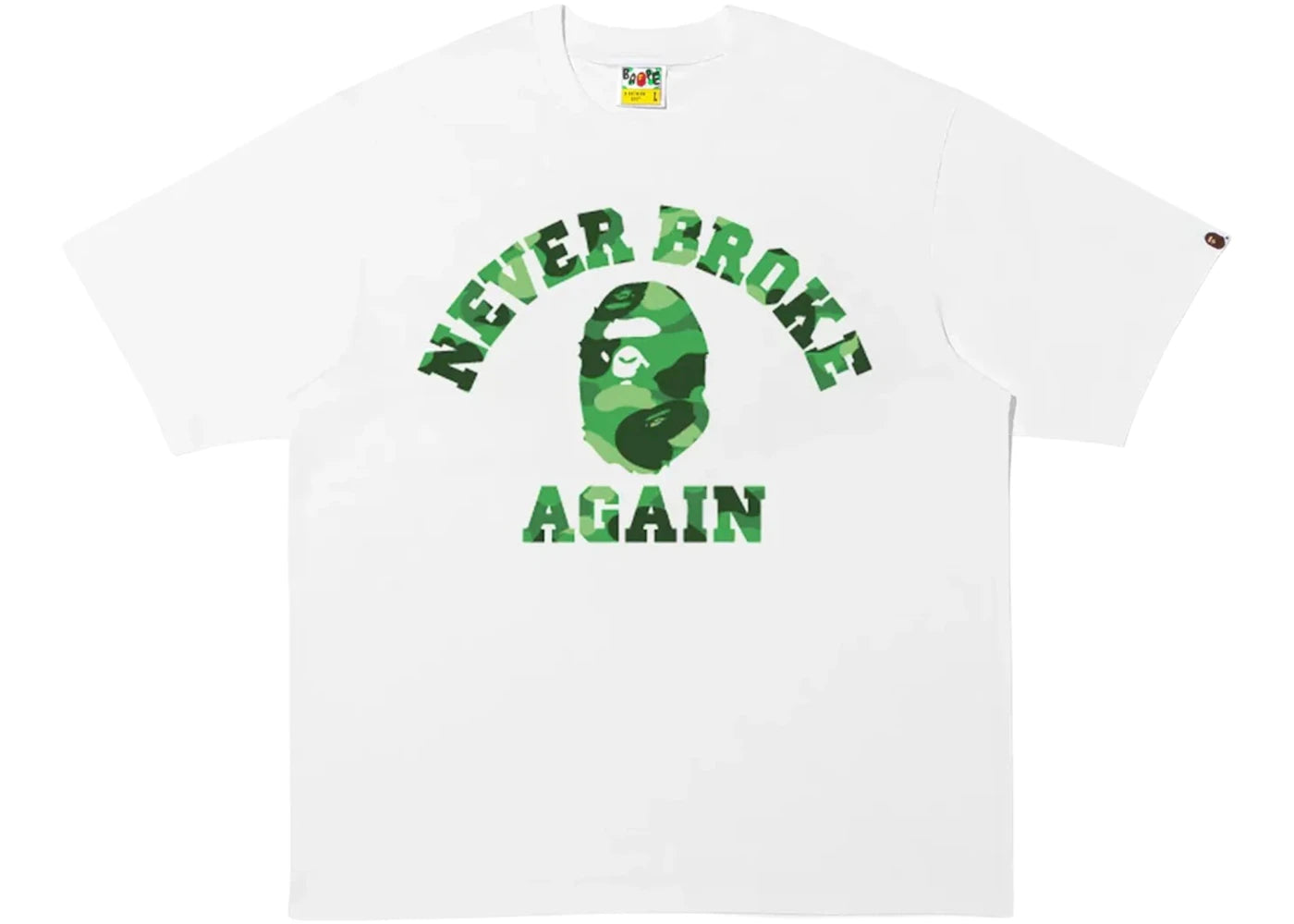 BAPE x NBA Youngboy Never Broke Again Sta Tee White - vue secondaire A