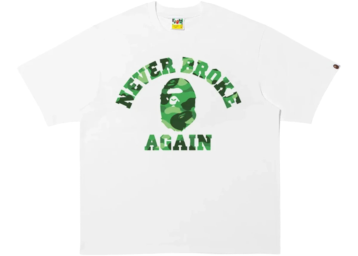 BAPE x NBA Youngboy Never Broke Again Sta Tee White - vue 360