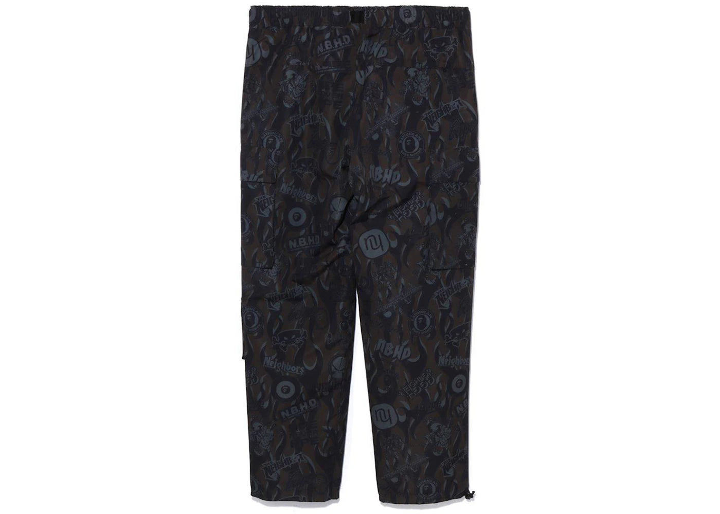 BAPE x Neighborhood Multi Pocket Track Pants Black - vue secondaire B