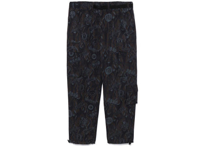BAPE x Neighborhood Multi Pocket Track Pants Black - apparel view 2