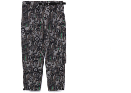 BAPE x Neighborhood Multi Pocket Track Pants Green - apparel view 2