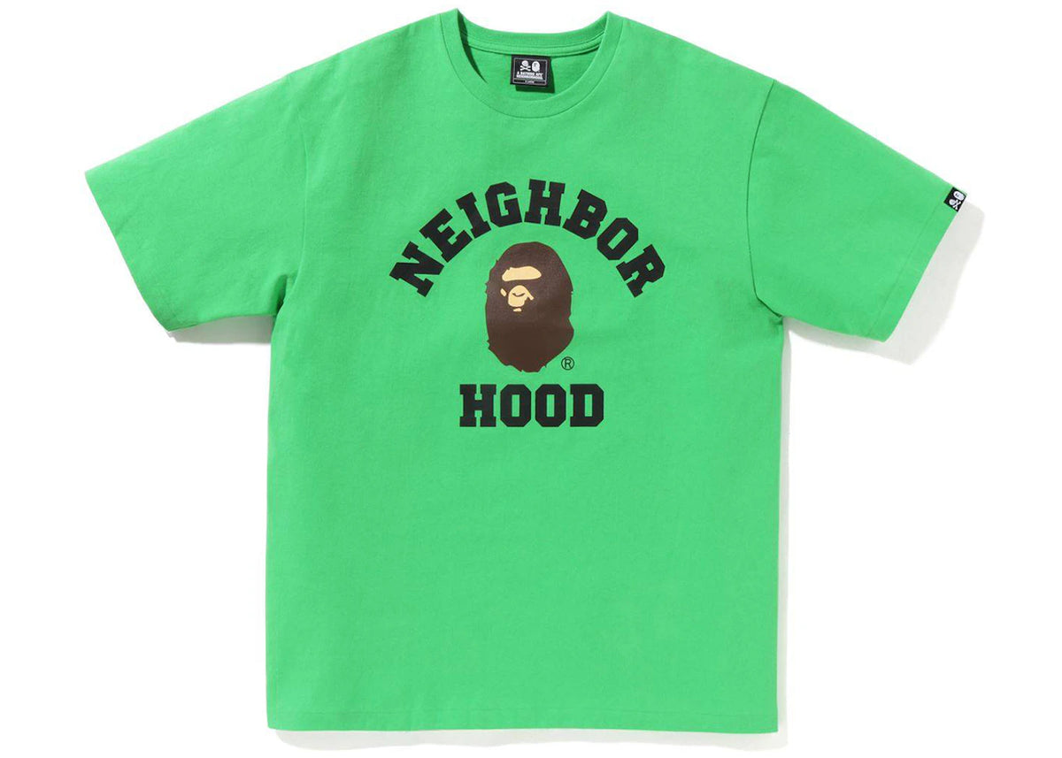 BAPE x Neighborhood Tee Green - vue secondaire A