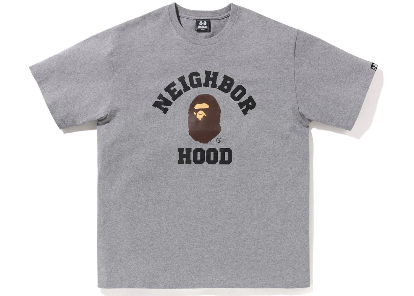 BAPE x Neighborhood Tee Grey - vue secondaire A