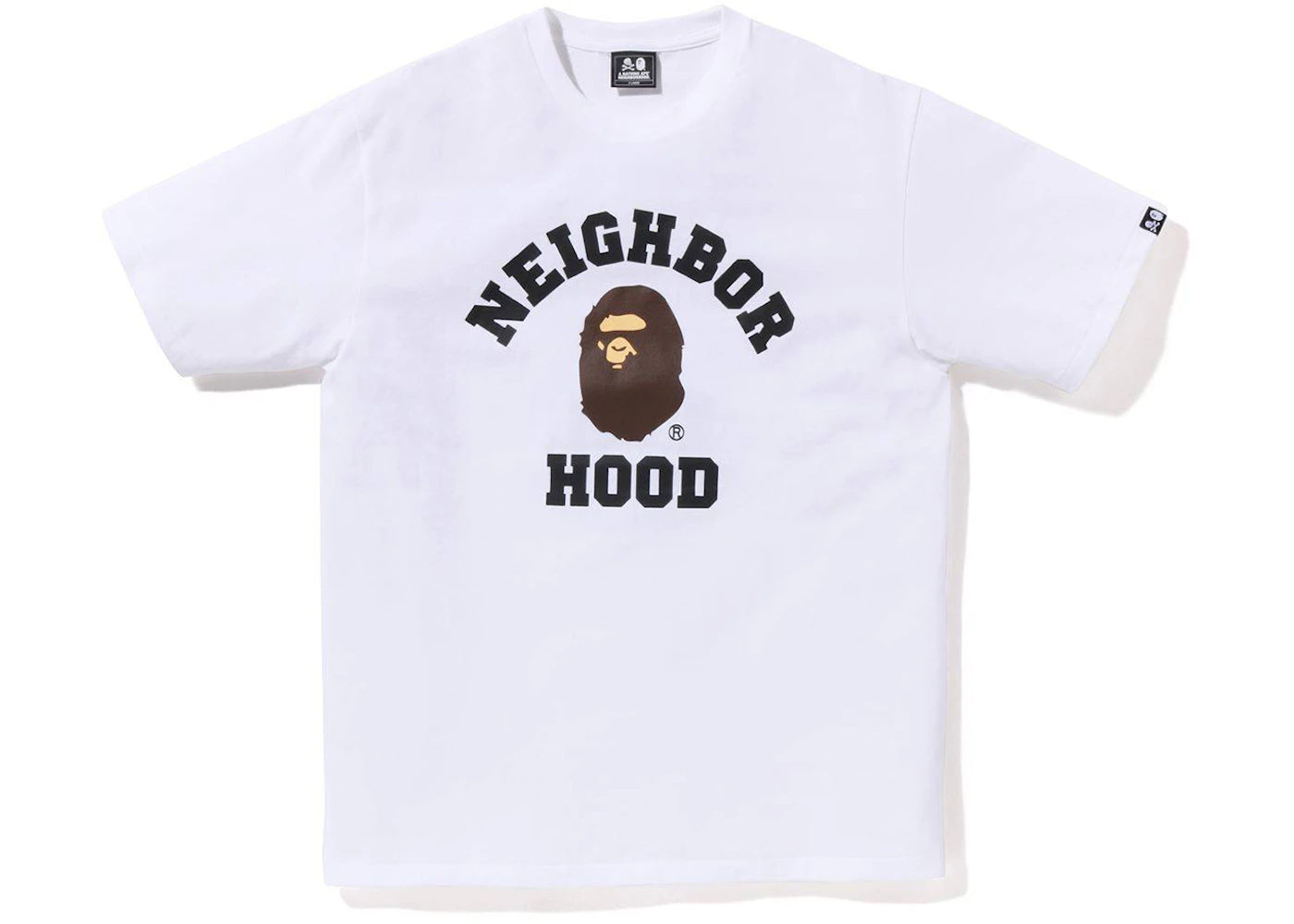 BAPE x Neighborhood Tee White - vue secondaire A