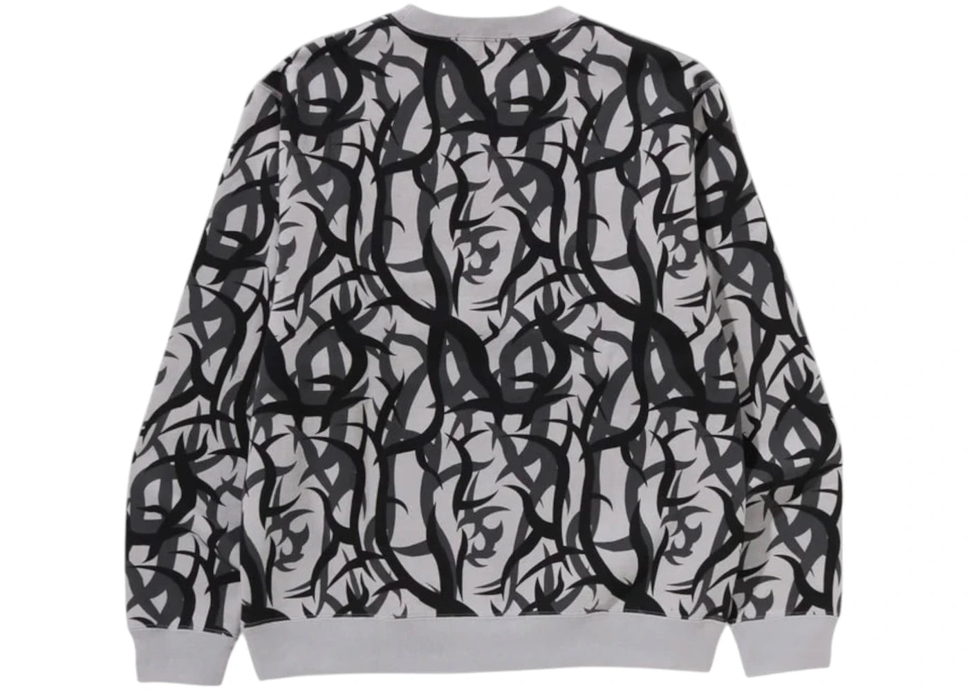 BAPE x Neighborhood Trial Camo Gigape Crewneck Grey - vue secondaire B