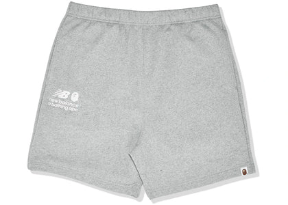 BAPE x New Balance Relaxed Fit Shorts Grey - apparel view 2