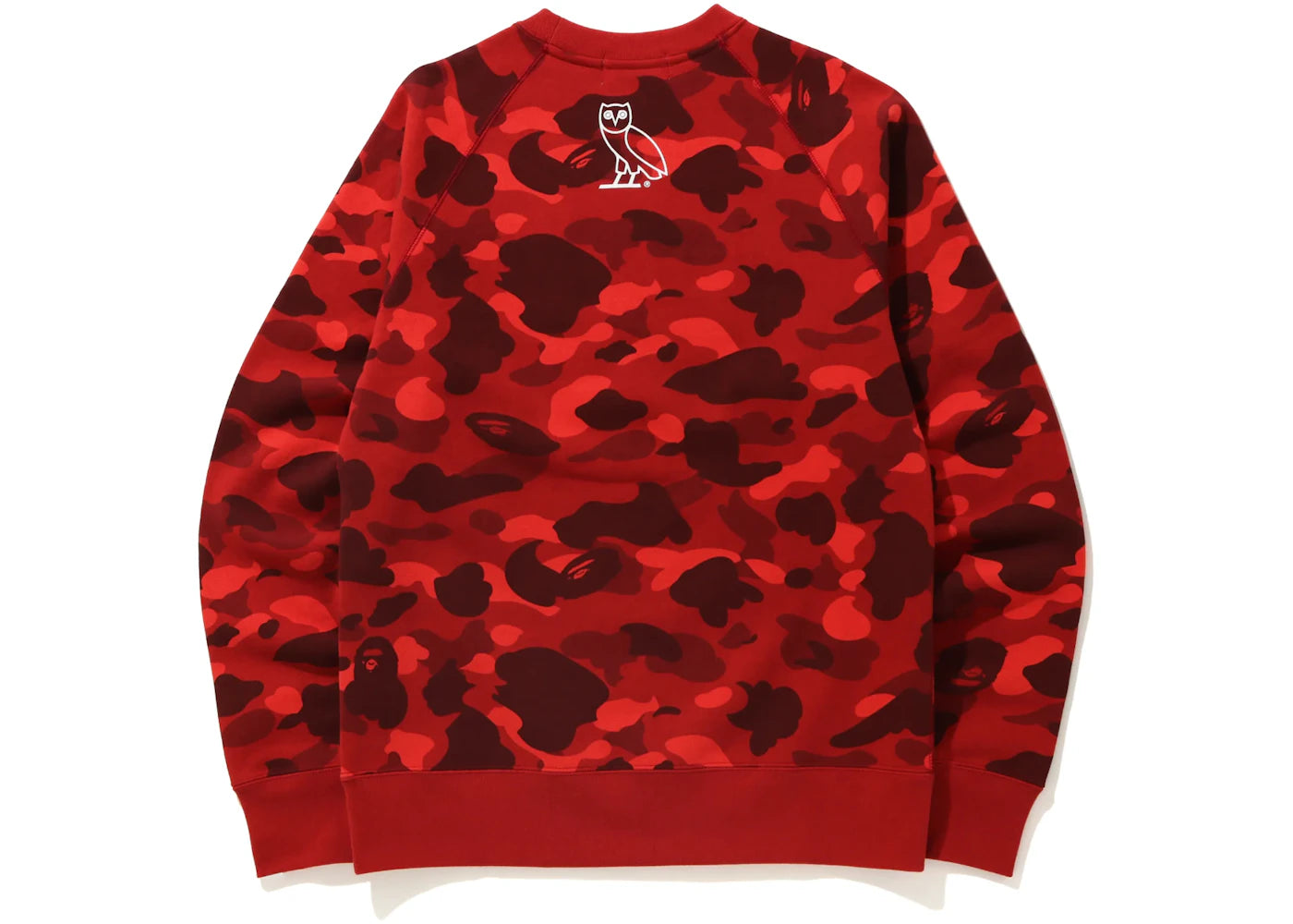 BAPE x OVO Color Camo Crewneck Red - vue secondaire B