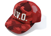 BAPE x OVO Color Camo Mesh Cap Red