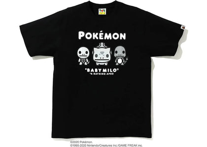 BAPE x Pokemon Monotone Starters Tee #3 Black - product view 2