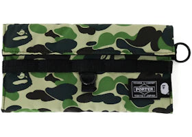 BAPE x Porter ABC Camo Long Wallet Green