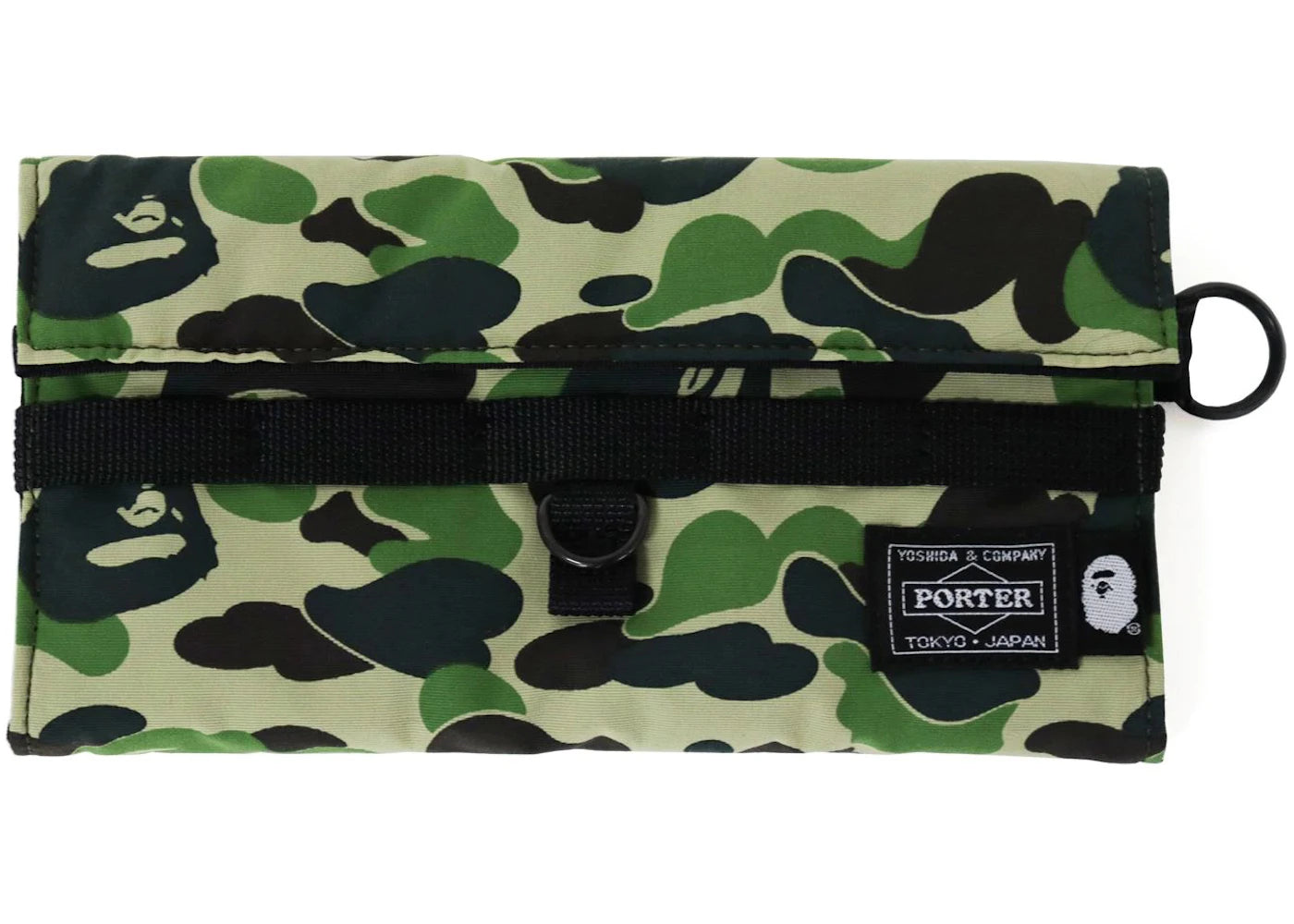 BAPE x Porter ABC Camo Long Wallet Green - vue secondaire A