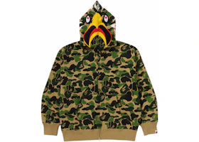 BAPE x READYMADE ABC Camo Eagle Relaxed Fit Full Zip Hoodie Green