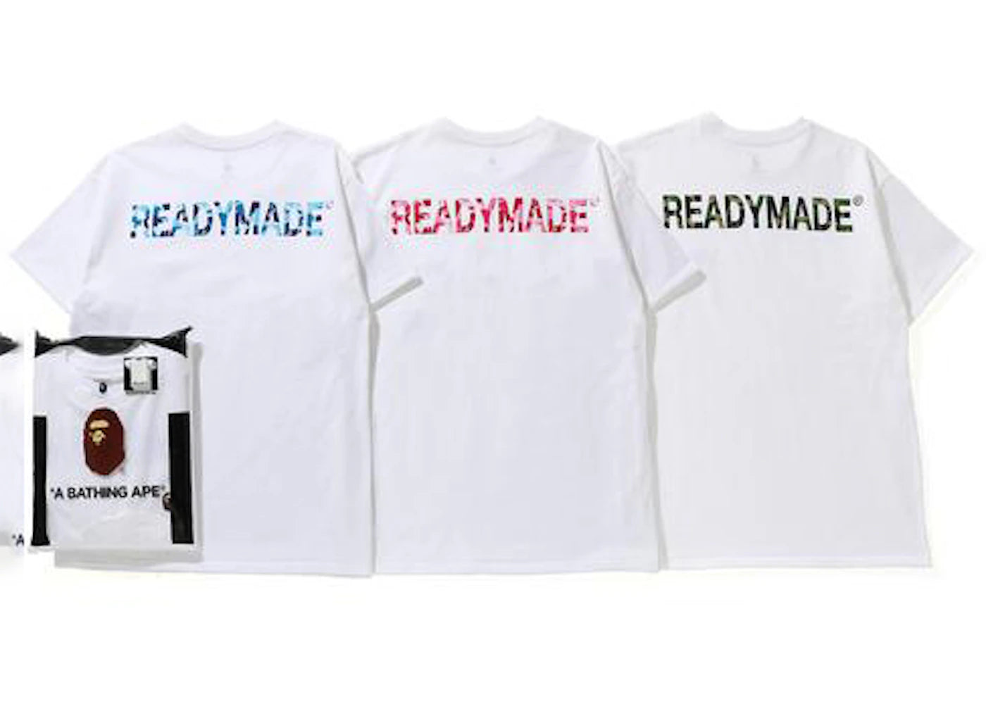 BAPE x Readymade Tee (3 Pack) White - vue secondaire A