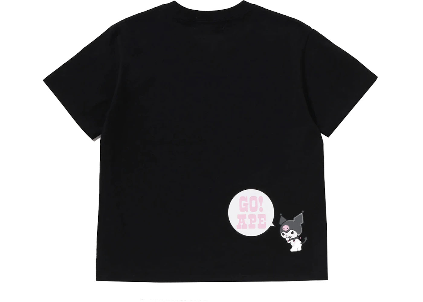 BAPE x Sanrio Characters Kuromi College Mini Tee (Ladies) Black - vue secondaire B