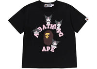 BAPE x Sanrio Characters Kuromi College Mini Tee (Ladies) Black